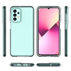 slomart silikonski ovitek spring case za samsung galaxy a23 z okvirjem svetlo moder