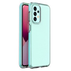 slomart silikonski ovitek spring case za samsung galaxy a23 z okvirjem svetlo moder