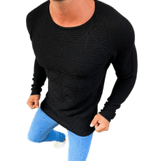 Dstreet Moški pulover polne dolžine črne barve wx1598 S