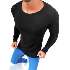 Dstreet Moški pulover polne dolžine črne barve wx1605 XL