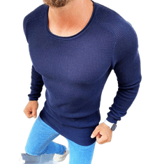 Dstreet Moški pulover z jopico mornarsko modre barve wx1616 L