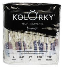 KOLORKY NIGHT NATURE otroške plenice za enkratno uporabo, L (8-13 kg), 27 kos