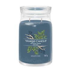 Yankee Candle Aromatična sveča Signature glass velika Bayside Cedra 567 g