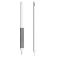 slomart stoyobe silicone holder komplet silikonskih držal za apple pencil 1 / apple pencil 2 / huawei m-pencil črn+siv+bel (3 kosi)