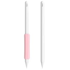 slomart stoyobe silicone holder silikonsko držalo za apple pencil 1 / apple pencil 2 / huawei m-pencil roza