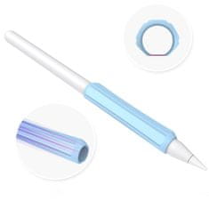 slomart silikonsko držalo stoyobe silikonsko držalo za apple pencil 1 / apple pencil 2 / huawei m-pencil light blue