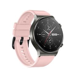 slomart silikonski pašček za huawei watch gt / gt2 / gt2 pro roza