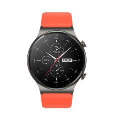 slomart silikonski pašček za huawei watch gt / gt2 / gt2 pro oranžen