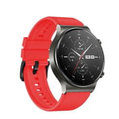 slomart silikonski pašček za pametno uro huawei watch gt / gt2 / gt2 pro rdeče barve