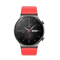 slomart silikonski pašček za pametno uro huawei watch gt / gt2 / gt2 pro rdeče barve