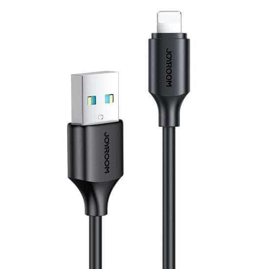 Joyroom usb polnilni/podatkovni kabel - lightning 2,4 a 0,25 m črn (s-ul012a9)