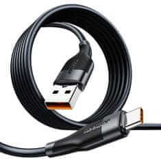 Joyroom usb kabel - usb type c za hitro polnjenje / prenos podatkov 6a 1m črn (s-1060m12)