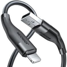 Joyroom usb kabel - lightning polnjenje / prenos podatkov 3a 1m črn (s-1030m12)