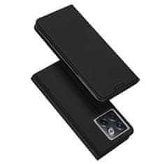 slomart ovitek dux ducis skin pro za oneplus 10t / oneplus ace pro cover flip card wallet stand black