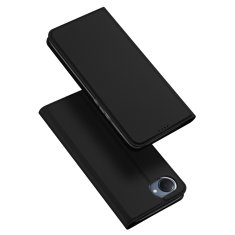 slomart dux ducis skin pro etui za realme c30 / realme narzo 50i prime cover flip card wallet stand black