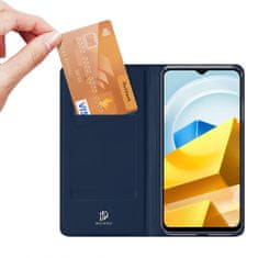 slomart dux ducis skin pro case xiaomi poco m5 wallet holster cover blue