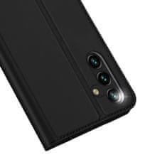 slomart ovitek dux ducis skin pro za samsung galaxy a14 5g preklopno stojalo za denarnico, črn