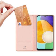 slomart ovitek dux ducis skin pro za samsung galaxy a14 5g flip card wallet stand roza