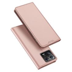 slomart dux ducis skin pro case xiaomi 13 flip card wallet stand pink