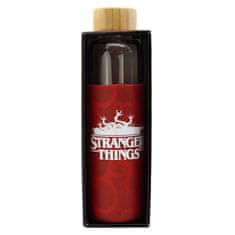 Stor Steklena steklenica s silikonsko površino STRANGER THINGS 585ml, 00694