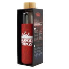 Stor Steklena steklenica s silikonsko površino STRANGER THINGS 585ml, 00694