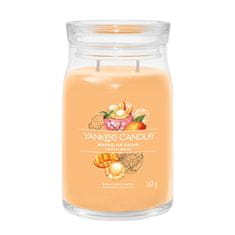 Yankee Candle Aromatična sveča Signature velik kozarec Mango Ice Cream 567 g