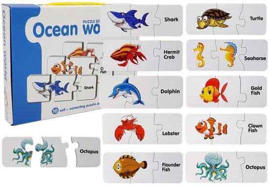 shumee Poučna uganka World of Oceans Puzzle 10 povezav