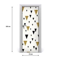 tulup.si Samolepilni tapete na vratih Trikotniki ozadje 75x205 cm