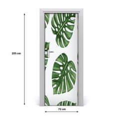 tulup.si Samolepilni tapete na vratih Monstera 75x205 cm