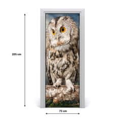 tulup.si Nalepka na vratih Owl na hribu 75x205 cm