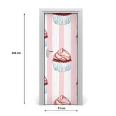 tulup.si Samolepilni tapete na vratih Cupcakes 75x205 cm