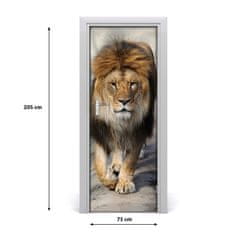 tulup.si Nalepka na vratih Lion 75x205 cm