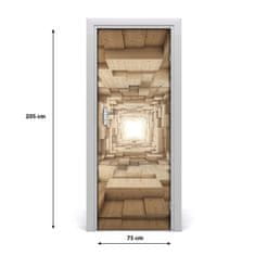 tulup.si Samolepilni tapete na vratih Barvita krpo 75x205 cm