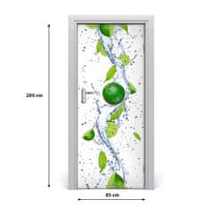 tulup.si Samolepilni tapete na vratih Lime 85x205 cm