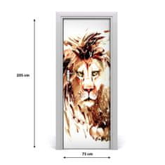 tulup.si Nalepka na vratih Lion 75x205 cm