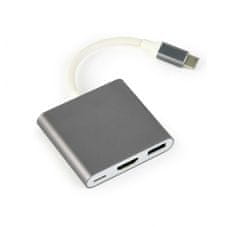 Gembird gembird a-cm-hdmif-02-sg grafični adapter USB 3840 x 2160 slikovnih pik siva