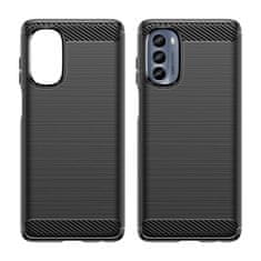 MG Carbon ovitek za Motorola Moto G62 5G, črna