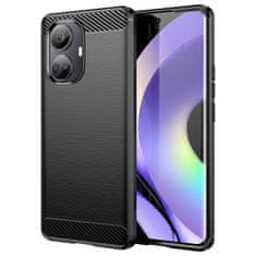 MG Carbon ovitek za Realme 10 Pro Plus, črna