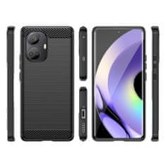 MG Carbon ovitek za Realme 10 Pro Plus, črna