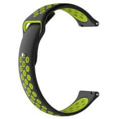 BStrap Silicone Sport pašček za Xiaomi Amazfit GTR 42mm, black/green