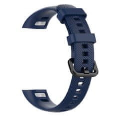 BStrap Silicone Line pašček za Honor Band 4, dark blue