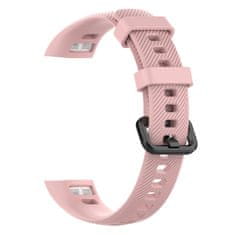 BStrap Silicone Line pašček za Honor Band 4, pink