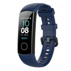 BStrap Silicone Line pašček za Honor Band 4, dark blue