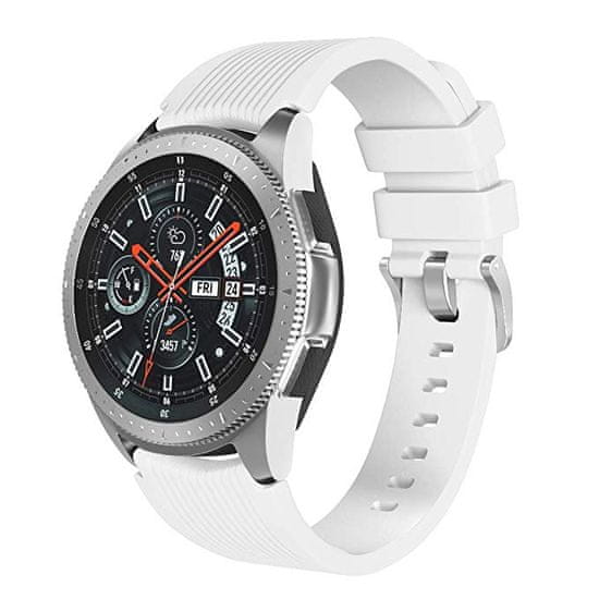 BStrap Silicone Davis pašček za Samsung Gear S3, white