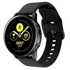 BStrap Silicone pašček za Samsung Galaxy Watch Active 2 40/44mm, black