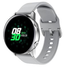 BStrap Silicone pašček za Samsung Galaxy Watch Active 2 40/44mm, gray