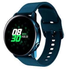 BStrap Silicone pašček za Samsung Galaxy Watch Active 2 40/44mm, azure blue