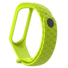 BStrap Silicone Diamond pašček za Xiaomi Mi Band 3/4, fruit green