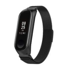 BStrap Milanese (Small) pašček za Xiaomi Mi Band 3/4, black