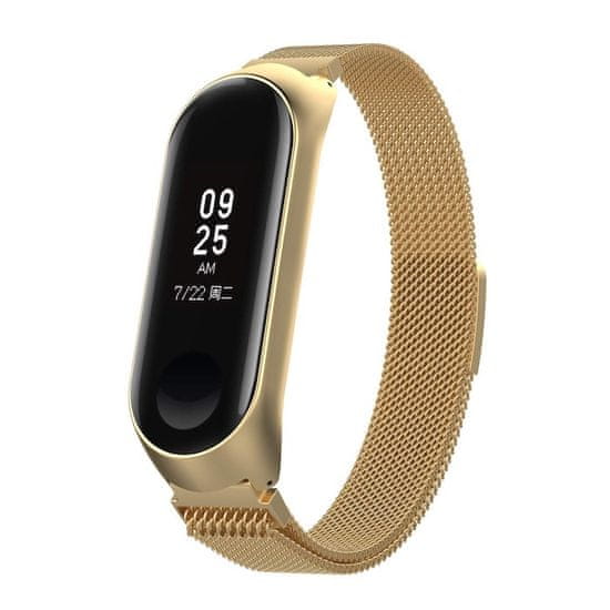 BStrap Milanese (Small) pašček za Xiaomi Mi Band 3/4, gold